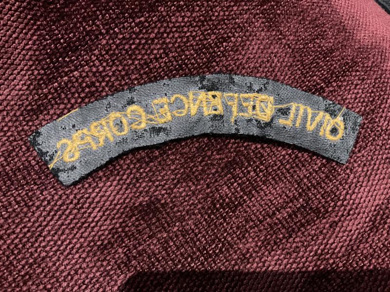 CIVIL DEFENCE CORPS (Malta) cloth shoulder title