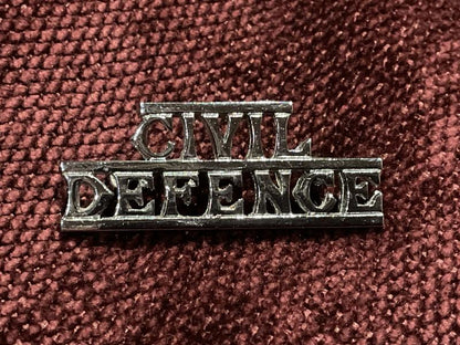 Gradia Militaria -  Maltese CIVIL DEFENCE Corps metal shoulder title
