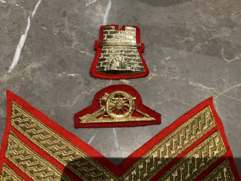 Armed Forces of Malta W.O class 2 sleeve badges.