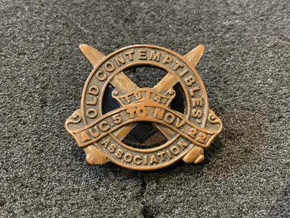 Gradia Militaria -  WW1 Old Contemptibles Association lapel badge number 805B.