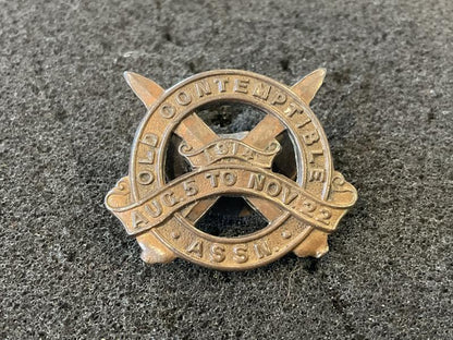 Gradia Militaria -  WW1 Old Contemptibles Association lapel badge number 4856.