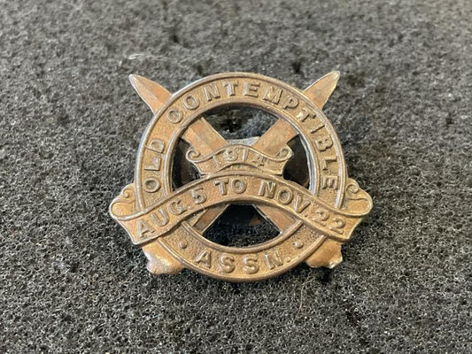 Gradia Militaria -  WW1 Old Contemptibles Association lapel badge number 4856.