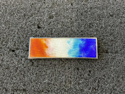 Gradia Militaria -  WW1 1914 Star medal silver & coloured enamel sweetheart badge.