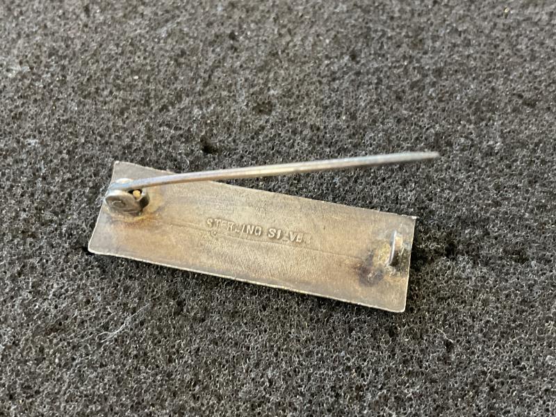 WW1 1914 Star medal silver & coloured enamel sweetheart badge.