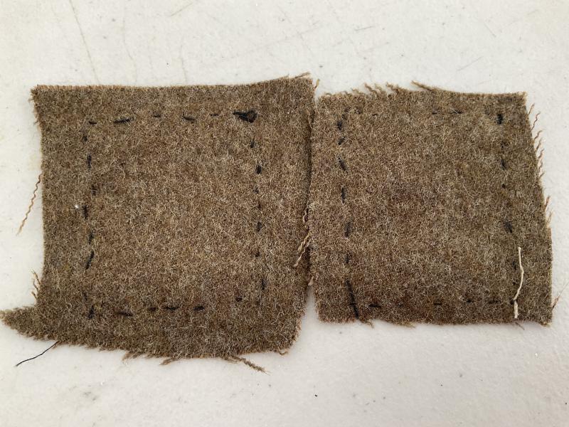 7th Armoured Division (Desert Rats) matching pair of formation signs.