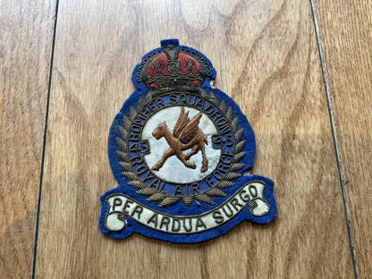 Gradia Militaria -  No45 Bomber Squadron, Royal Air Force bullion flight suit badge.