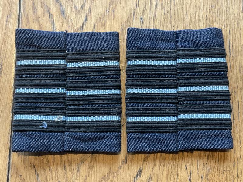 R.A.F Group Captains Cloth rank slides.