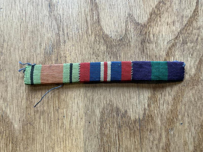 Gradia Militaria -  WW2 War, Defence & G.S.M full size medal bar.