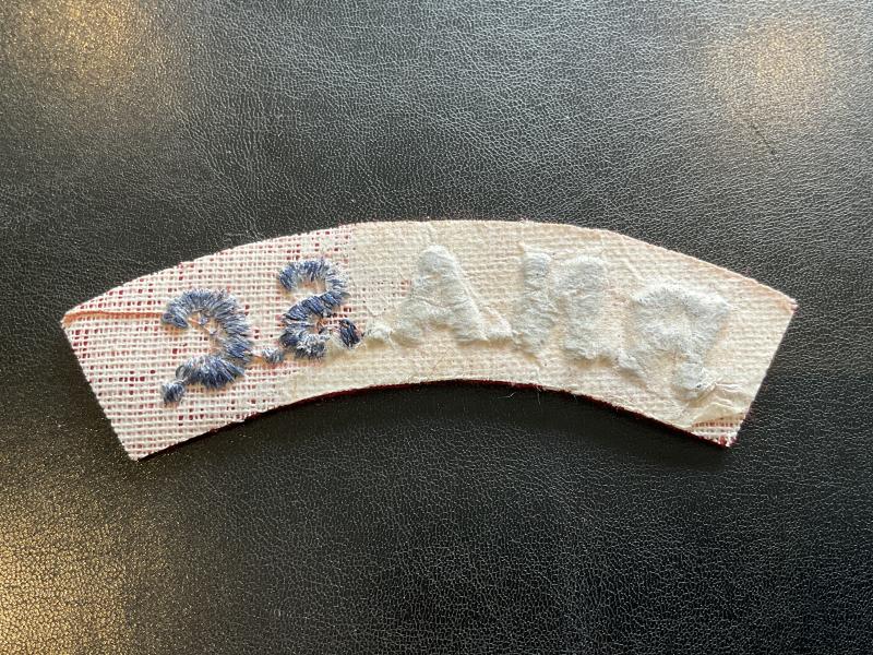 Rhodesia & Nyasaland Army Service Corps cloth shoulder title.