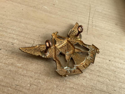 South African Regiment De Wet brass O/Rs cap badge.