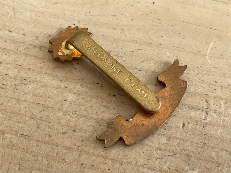 WW2 R.W.A.F.F brass cap badge by J.R GAUNT BHAM