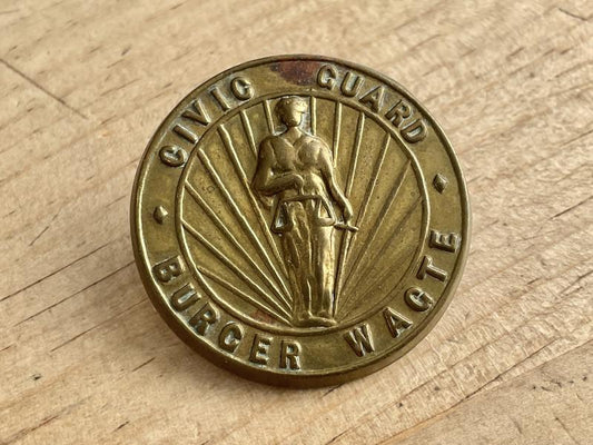 Gradia Militaria -  WW2 S.A Burger Wacte Civil Guard cap badge