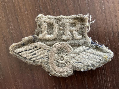 Gradia Militaria -  WW2 D.R (Dispatch Riders) cloth sleeve badge.