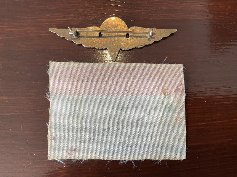 Iraqi Army paratroopers wing and nationality sleeve patch.