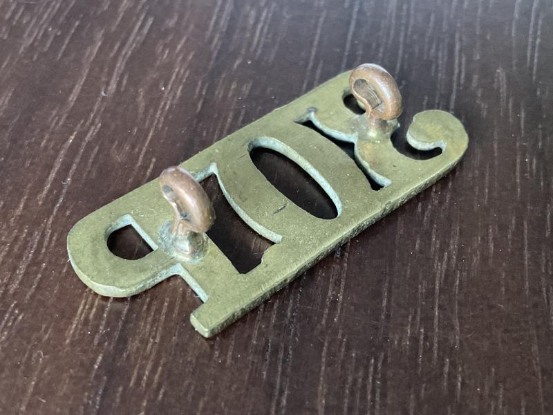 WW1 Indian Army; 30th Punjabis Regiment brass title.