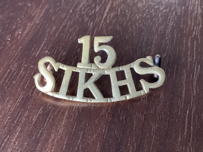 Gradia Militaria -  15th SIKHS, 15th Regiment of Bengal Native Infantry title.