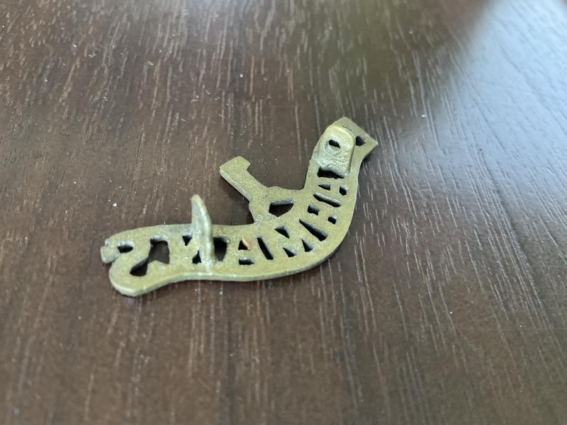 Indian Army ; 1st BRAHMANS brass shoulder title.