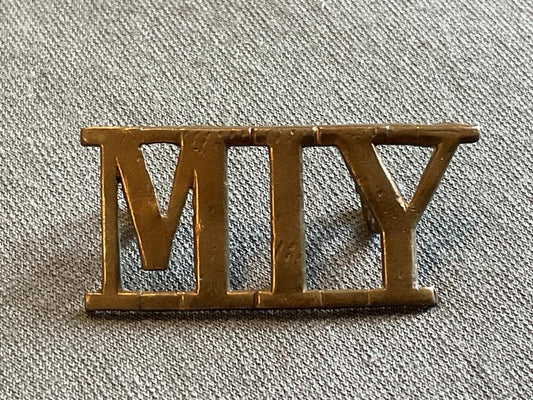 Gradia Militaria -  Boer War Monmouthshire Imperial Yeomanry shoulder title.