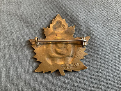 WW1 CEF 9th Lloydminster Mounted Rifles cap badge By Inglis