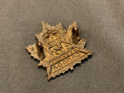 WW1 CEF 43rd Battalion (Cameron Highlanders) collar badge.