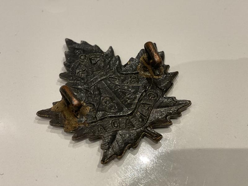 WW1 C.E.F 48th Infantry Battalion B.C collar badge.