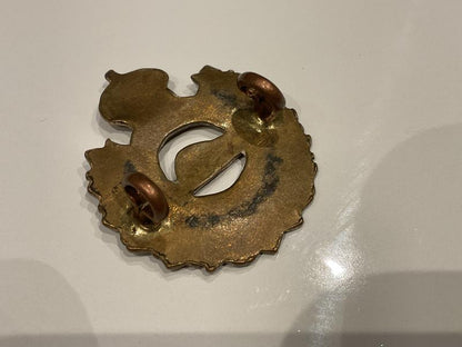 WW1 Canadian Engineers brass collar badge.