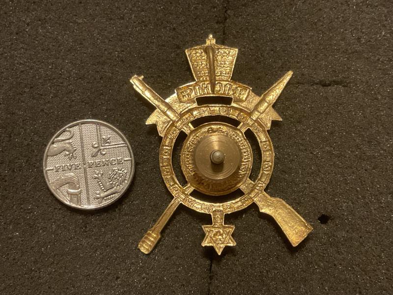 Ethiopia Imperial Army Haile Selassie Regiment cap badge.