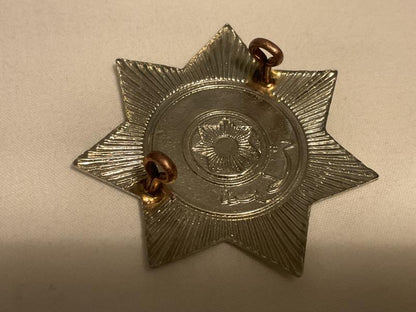 Kingdom of Iraq (Royal Period 1921-58) Police badge .