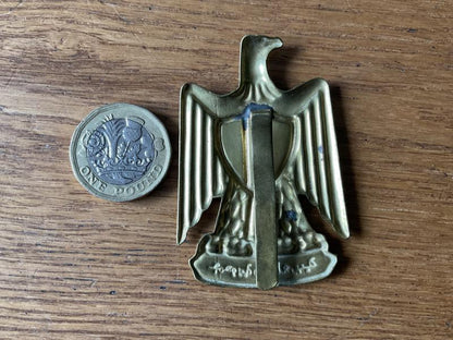 Egyptian Army cap badge.