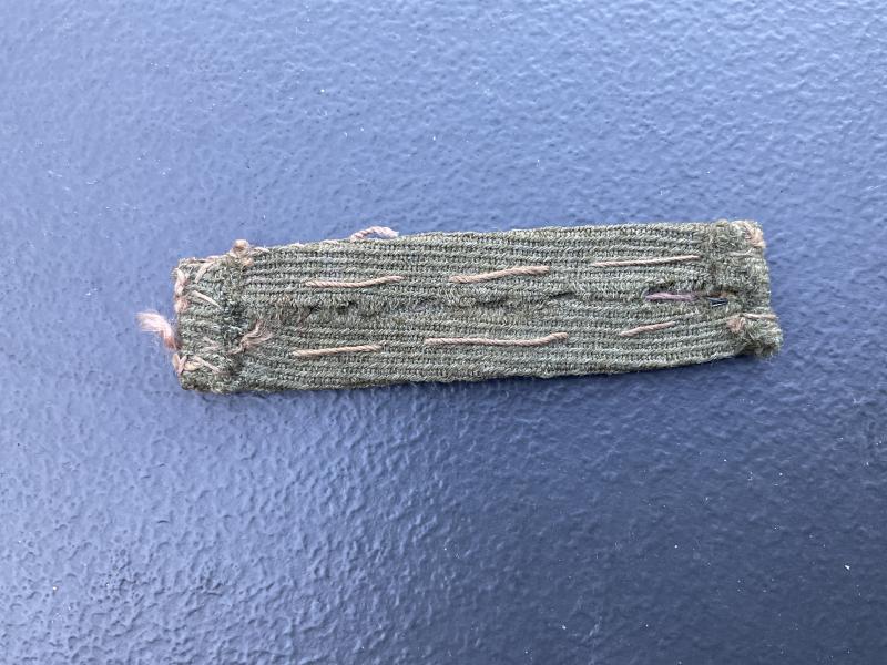 WW1 Bullion wound stripe on Barathea material, removed from uniform.