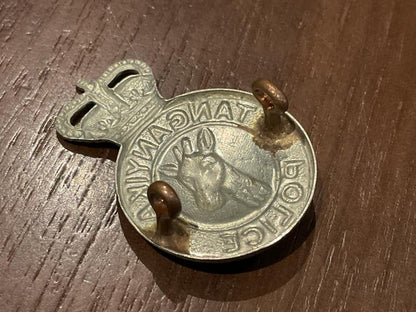 Post 1952 Tanganyika Police cap badge.