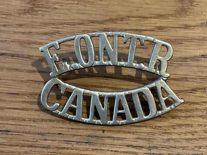 Gradia Militaria -  WW1 CEF 2nd Battalion Eastern Ontario Regt shoulder title.