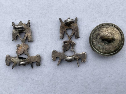 WW2 Indian 16th Light Cavalry 1922-47 collars & button