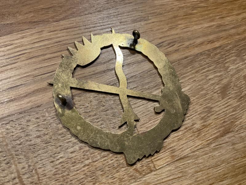 Malay Sarawak Rangers circa 1950s brass cap badge