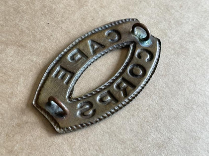 WW1 Cape Corps brass shoulder title