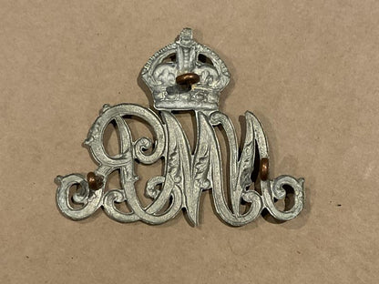 S.A. Natal Mounted Rifles helmet plate c.1922.