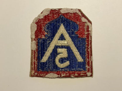 WW2 US Fifth Army cut-edge sleeve patch