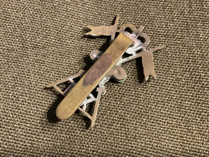 Q/C 12th Lancers brass & white metal cap badge (1952-60)