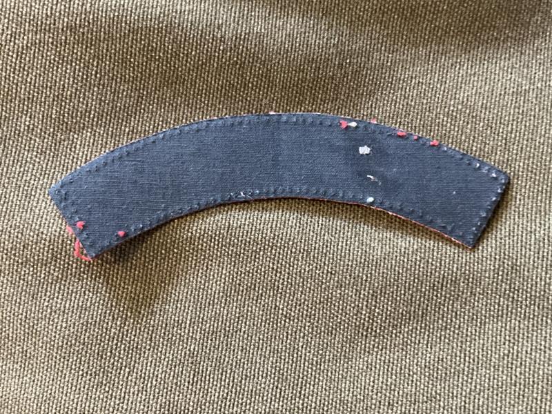 WW2 printed Royal Fusiliers shoulder title (removed from uniform)