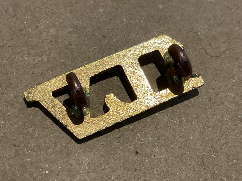 1LV (1st Battalion Lancastrian Volunteers) 1967-75 brass title