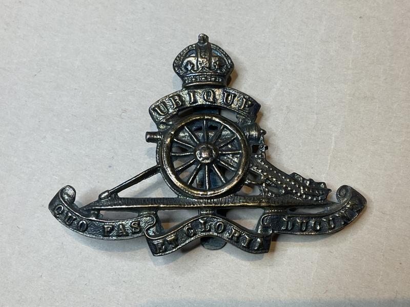 Gradia Militaria -  WW2 Royal Artillery cap badge, Indian theatre made