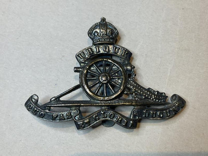 Gradia Militaria -  WW2 Royal Artillery cap badge, Indian theatre made
