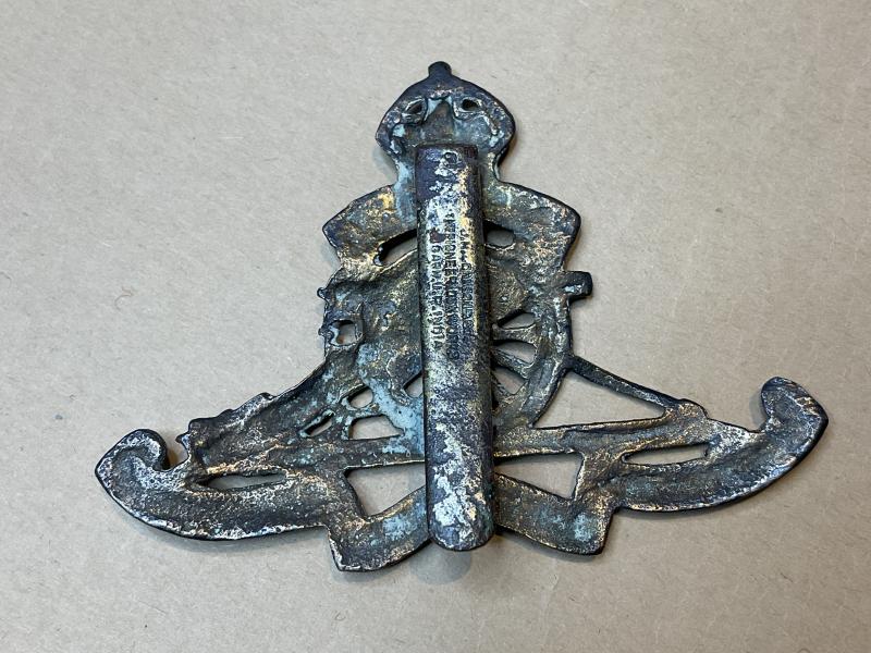 WW2 Royal Artillery cap badge, Indian theatre made