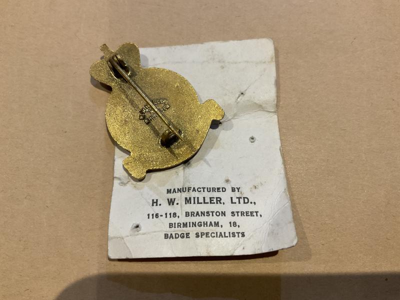No 1 Parachute Training School R.A.F lapel badge by H.W. Miller