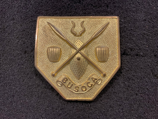 Busoga (Uganda) Military or police gilt cap badge
