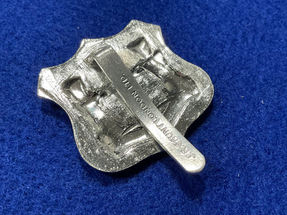 Anodised Dorset Territorials cap badge Gaunt back