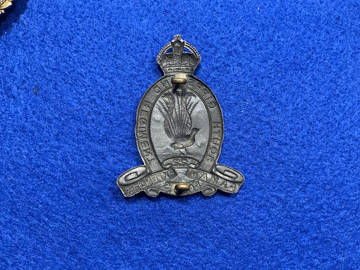 Australian; 22nd Bn Gippsland Regiment 1930-42 hat badge
