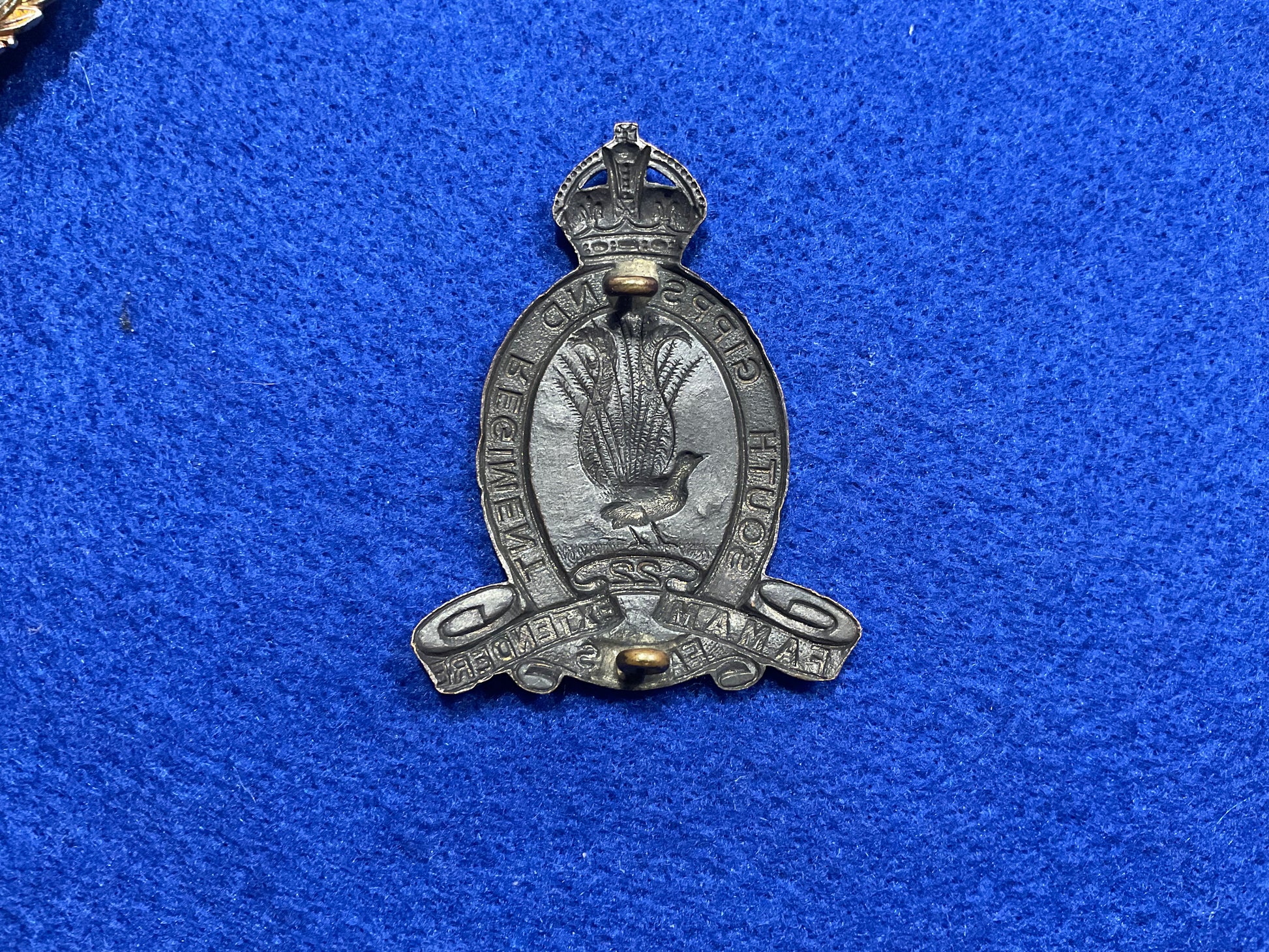 Australian; 22nd Bn Gippsland Regiment 1930-42 hat badge