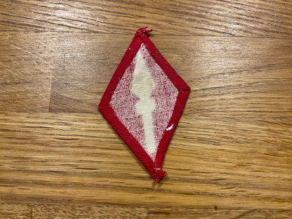 British 1st Corps printed formation sign, removed from uniform