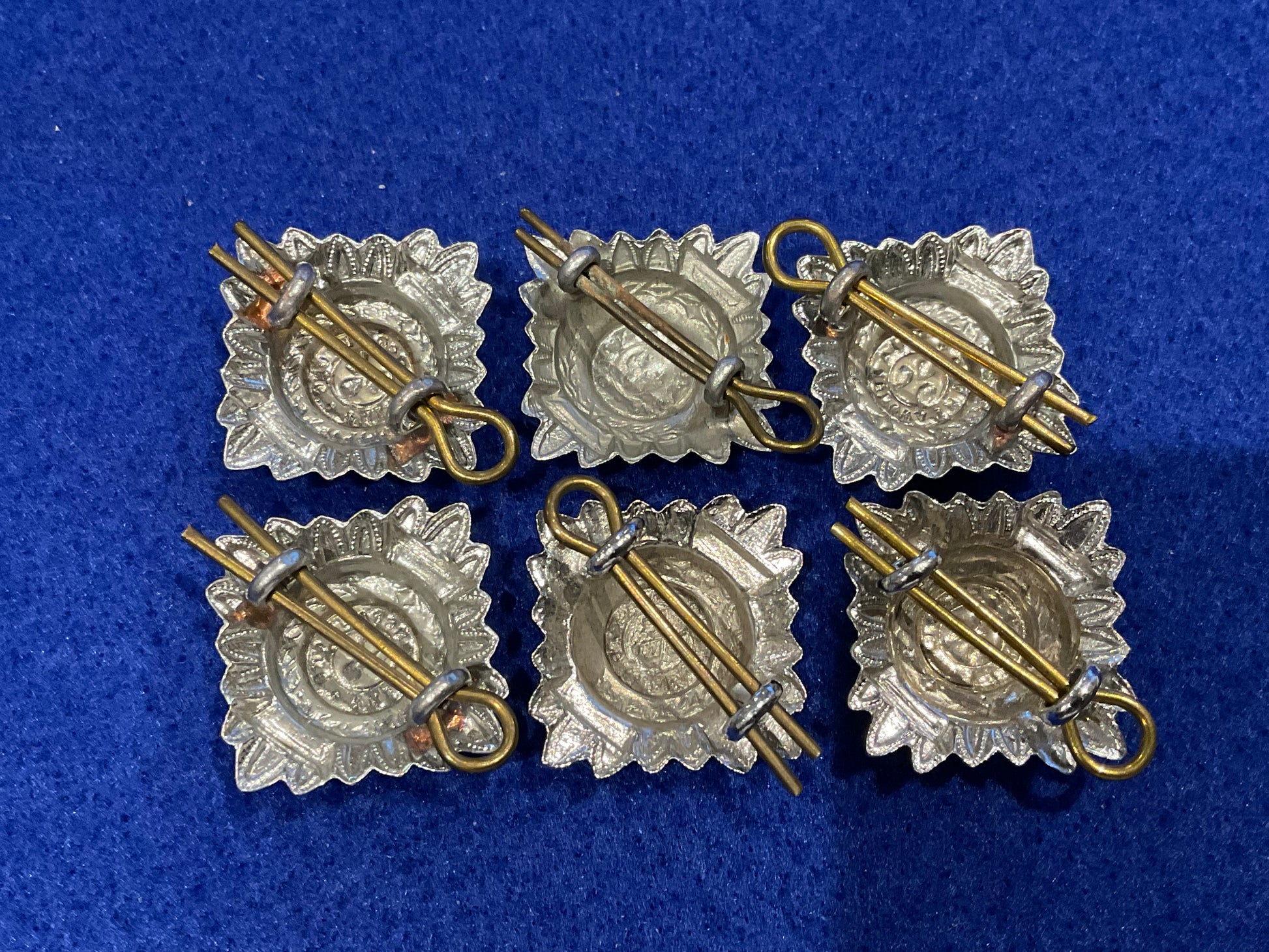 British & Commonwealth Police Chief Inspectors chrome rank pips